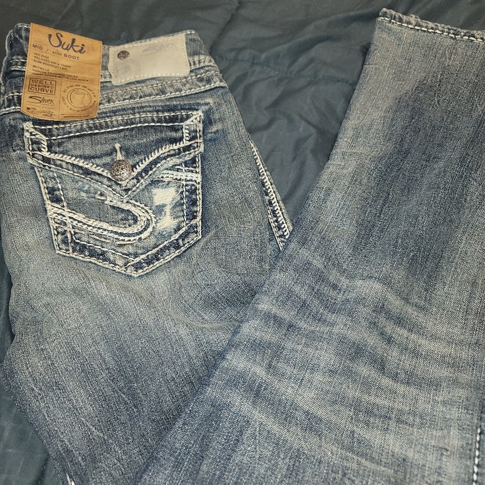 Silver jeans